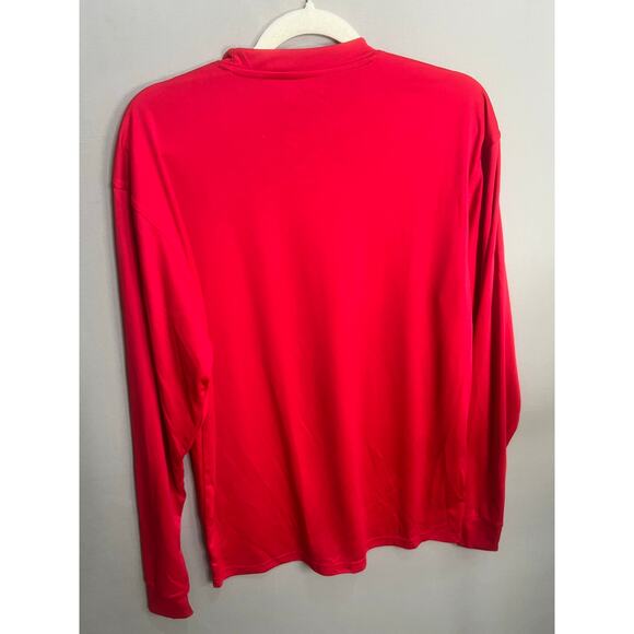 HEB Texas Red Long Sleeve Shirt Comfort Casual Work Sz L - Picture 2 of 16
